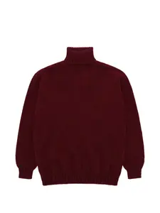 Шетландский свитер с воротником-стойкой Fortela, красный