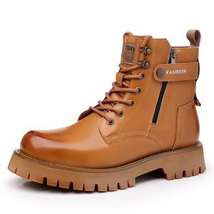 Мужские ботинки Martin черно-желто-серые Romon