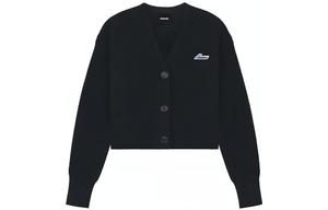 Кардиган из шерсти с резинкой и нашивкой с логотипом WE11DONE, черный