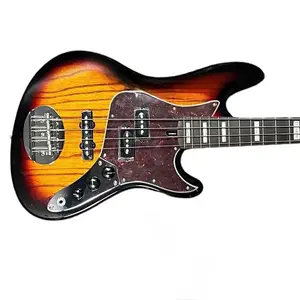 Логотип Lakland Skyline Hutch Hutchinson. КОРОТКАЯ ДЕЙСТВИТЕЛЬНАЯ ДЛИНА, 3-цветный Sunburst / Розовое дерево *В НАЛИЧИИ*