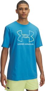 Футболка с коротким рукавом Under Armour Mens Global Foundation, (452) Ether Blue/Sonic Yellow/Stream
