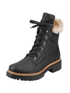 Ботильоны на шнуровке Rieker, черный