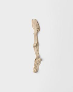 Шелковые чулки выше колена Prada, альбиносно-белый