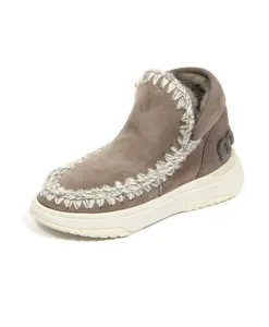 Эскимосские беговые ботинки с блестящим логотипом Mou, серый