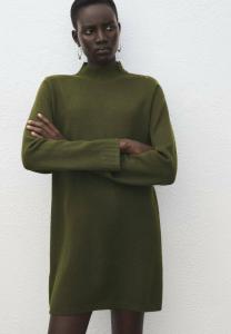 Платье Mango Jumper dress, Khaki