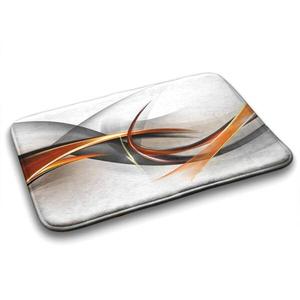 Коврик для ванной Tulup Bunte Abstraktion, 90x1x90 см, оранжевый