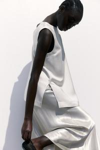 Блузка для мамы с поясом H&M, бежевый