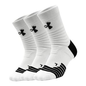 Носки до середины икры Унисекс 3 пары Under Armour, черный/белый