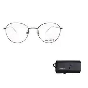 MONTBLANC Спортивная овальная оправа для очков Alloy Oval, Gunmetal