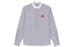 Рубашка мужская Kenzo, серо-синий / белый