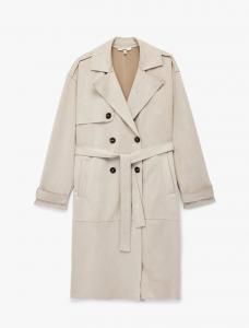 Пальто межсезонное Koton, от белого