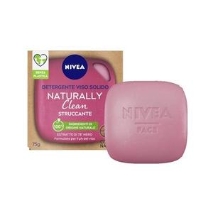 Nivea Средство для снятия макияжа Naturally Clean Face 75 г - твердое средство для снятия макияжа с экстрактом черного чая - веганская формула
