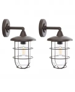 Настенный уличный светильник Liese 17 см Safavieh, бронза