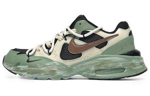 Nike Кроссовки для беска low top мужские green yellow с технологией air max fusion, амортизацией, устойчивостью к истиранию и упругими свойствами