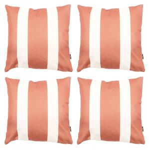 Подушка Icon Kyoto 4er-Set, оранжевый - текстиль - 43 x 12 x 43 см