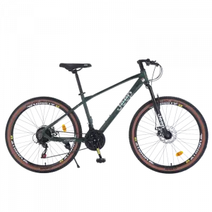 Горный велосипед Forest Trail с дисковыми тормозами для трейлраннинга и поездок на работу для взрослых Jeep, зеленый