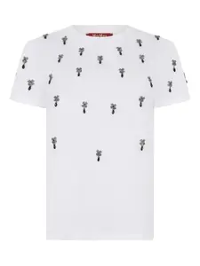 Декорированная футболка Pontile Max Mara, белый