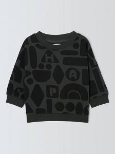 Детский свитшот с принтом в виде фигурок John Lewis, Charcoal