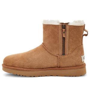 Ботинки зимние UGG WMNS на молнии, коричневый