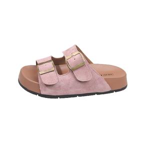 Puppytown Тихие противоскользящие шлепанцы женские розовые, цвет Pink