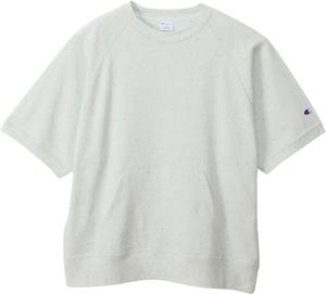 Мужская толстовка Champion Relax Fit с коротким рукавом-реглан, хлопок американского производства, C3-B012, светло-синий