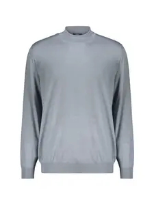 Свитер с имитацией воротника Fedeli, синий