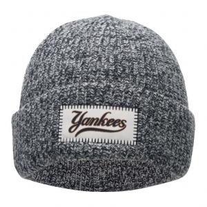 MLB Вязаная шапка unisex, материал: sheep wool, polyamide, acrylic, viscose, polyester, цвет gray/white