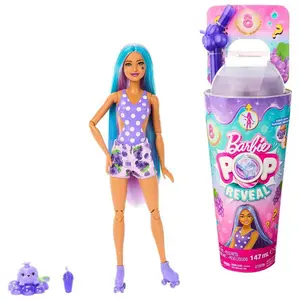 Детская кукла Barbie Pop! Reveal Serie Frutas Uvas doll, розовый