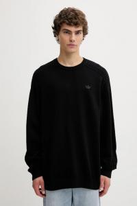 Хлопковый свитер P Ess Knit Crew Adidas Originals, черный