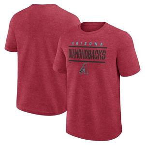 Мужская футболка top notch arizona diamondbacks с логотипом в цвете heather red Unbranded