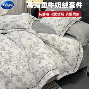 Disney Комплект постельного белья 4 предмета, размер 200 см, простыня, пододеяльник 220x240 см