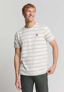 Футболка с принтом JACQUARD CREWNECK NO EXCESS, кремовый