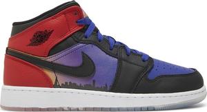 Кроссовки Air Jordan 1 Mid SS GS 'Skyline', синий