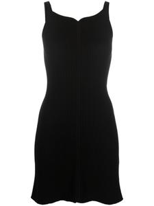 Courrèges приталенное платье мини, черный