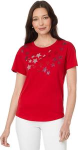 Женская футболка с коротким рукавом Tommy Hilfiger Americana Hotfix, Scarlet