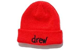 Бинни унисекс красный Drew House