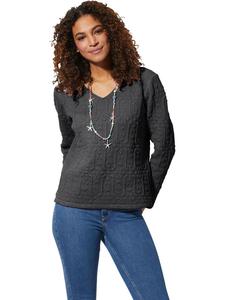 WITT WEIDEN Футболка с длинными рукавами антрацитового цвета