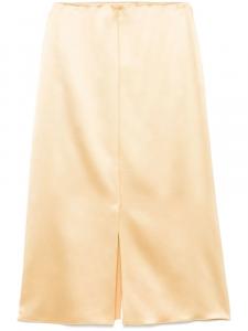 Атласная юбка миди Altuzarra, желтый