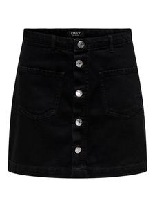 Юбка ONLY ONLMYRA, черный деним