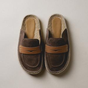Мюли suede espadrille loafer mule Jw Anderson, коричневый