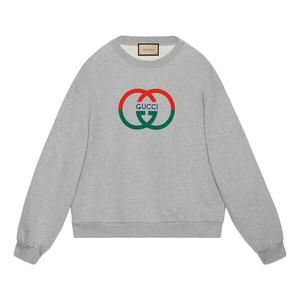 Свитер cotton jersey printed sweatshirt 'grey' Gucci, серый