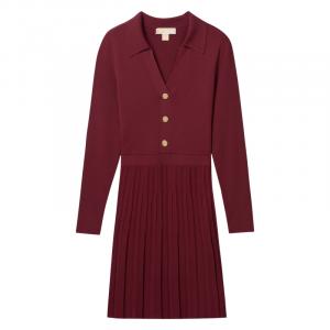 Женское платье с длинными рукавами MICHAEL KORS, бордовый