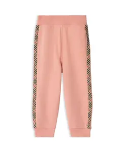 Детские спортивные брюки в клетку для девочек - для малышек и для взрослых Burberry, бежевый