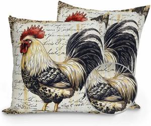 Huotupsine Декоративные подушки с принтом петуха в стиле фермерского дома, 2 шт Darkseagreen