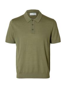 Рубашка-поло SELECTED HOMME, зеленый