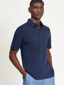 Хлопковая поло с коротким рукавом интерлок Ben Sherman, Dark Navy