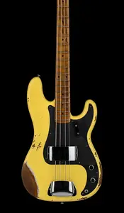 Fender Custom Shop Empire 58 Precision Bass Heavy Relic - Потертый состаренный граффити-желтый #86953