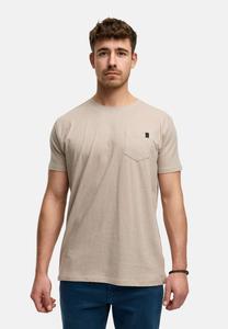 Базовая футболка INDICODE JEANS, бежевый