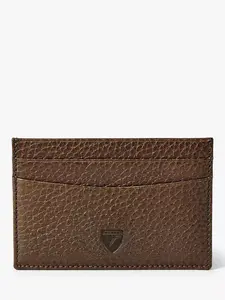 Картхолдер Aspinal of London Pebble Leather Slim Credit, цвет tobacco
