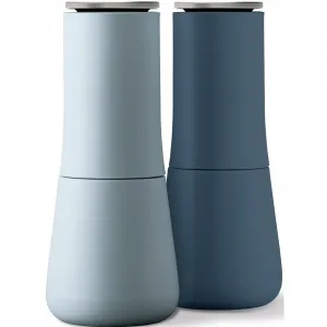 Мельница для соли и перца Joseph Joseph «Milltop», (2 шт.), керамическая мельница, без крошек, высота ок. 17 см, цвет sky